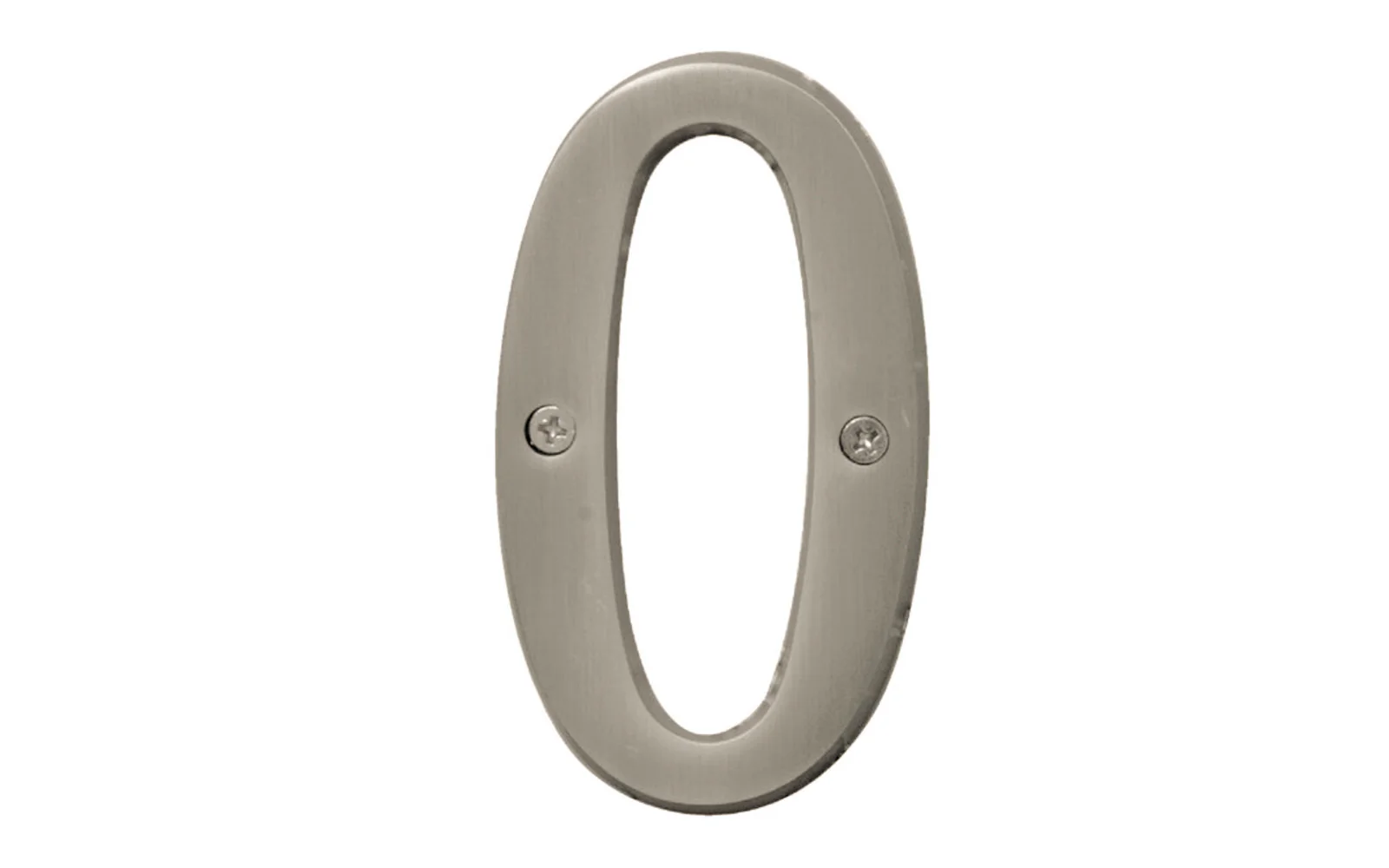 #0 Satin Nickel House Number - 4" Size