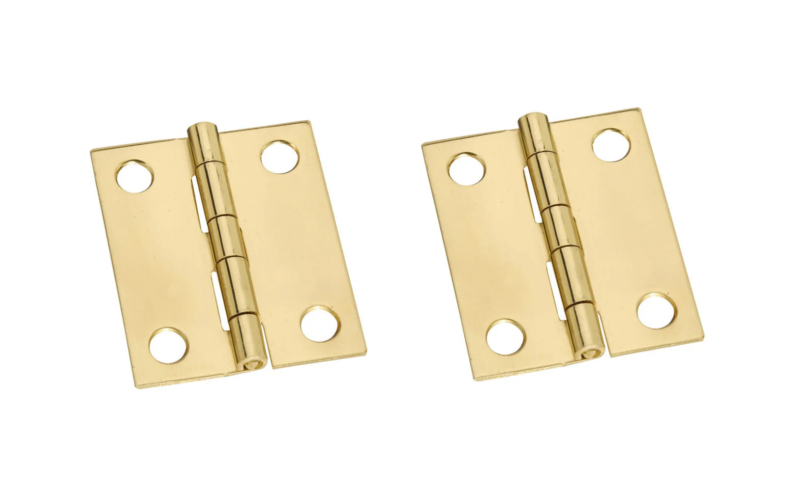 1-1/2" x 1-1/4" Solid Brass Hinges ~ 2 Pack
