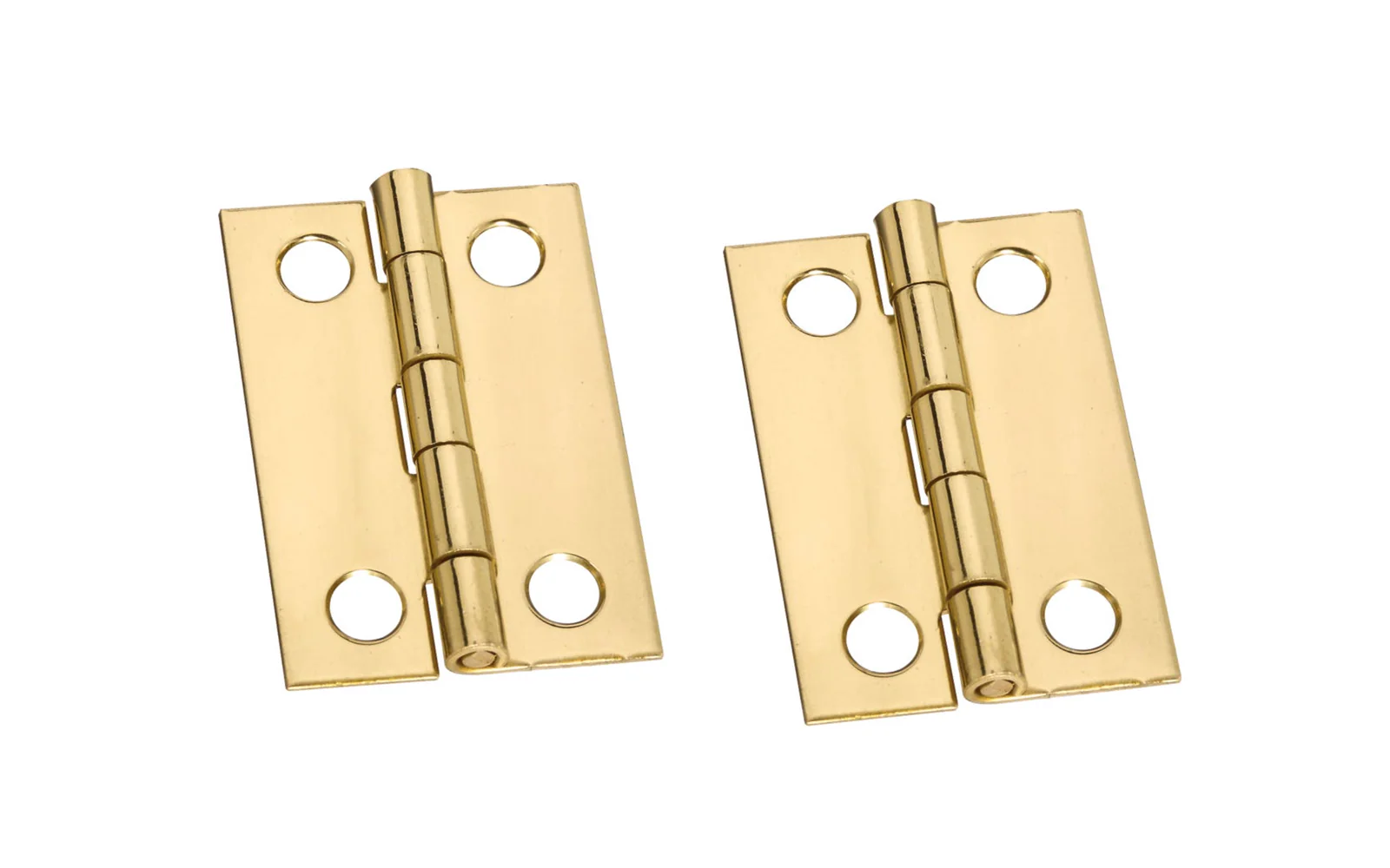 1-1/2" x 1" Solid Brass Hinges ~ 2 Pack