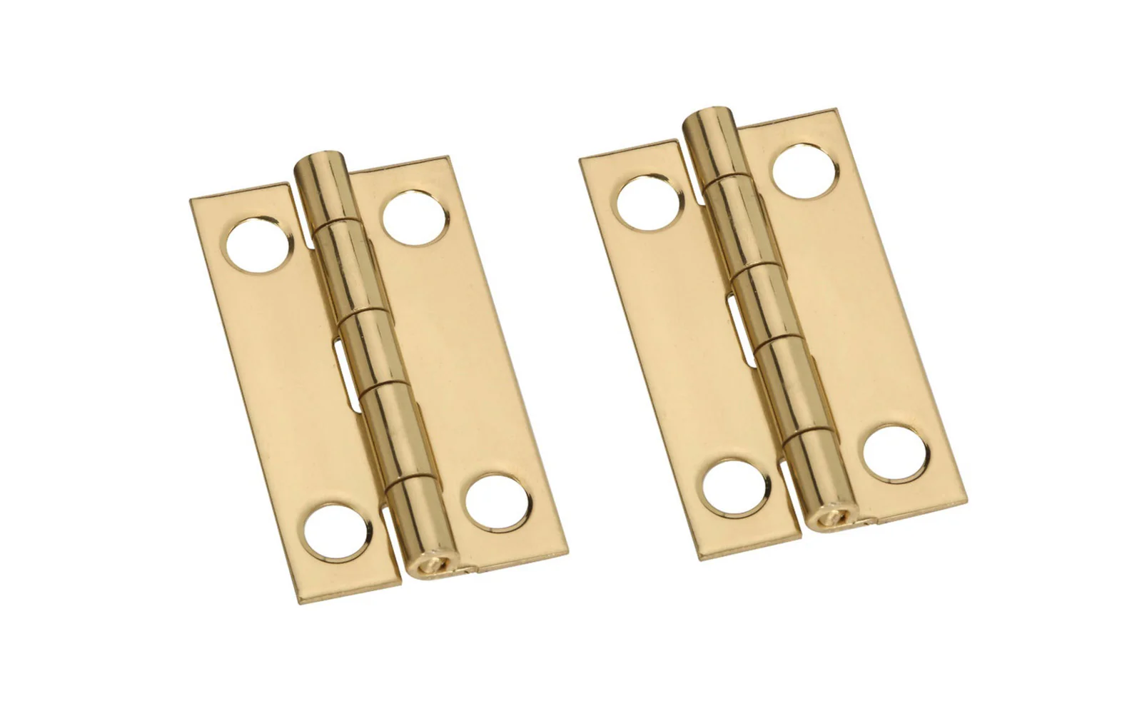 1-1/2" x 7/8" Solid Brass Hinges ~ 2 Pack