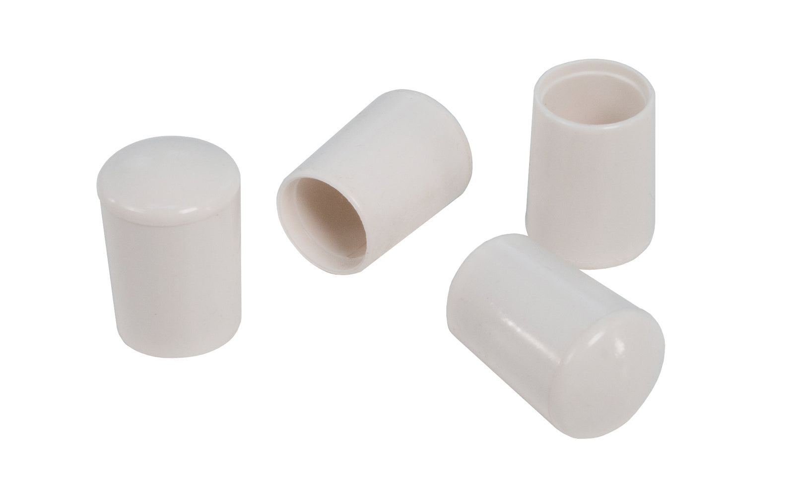 1/2" White Hi-Plastic Leg Tips