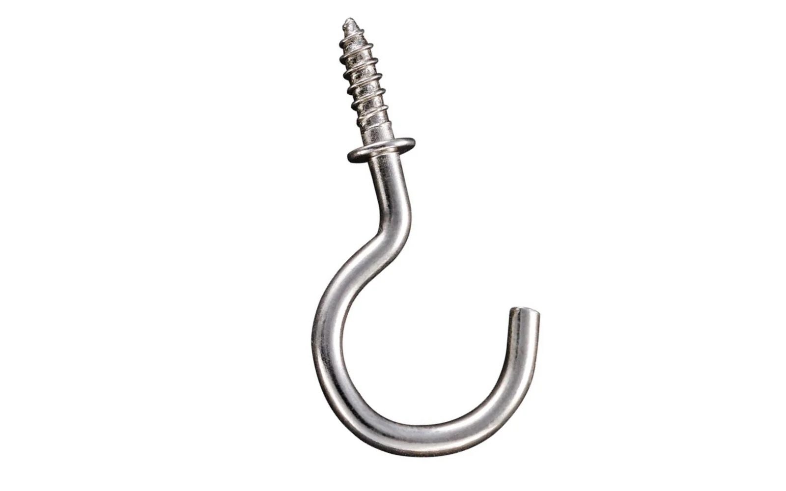1" Nickel Finish Cup Hooks - 30 Pack