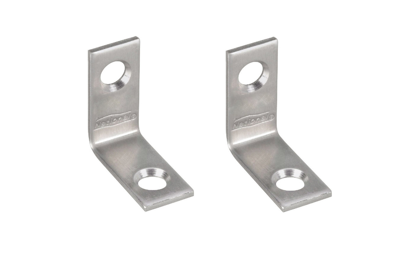1" x 1/2" Stainless Corner Braces - 2 Pack