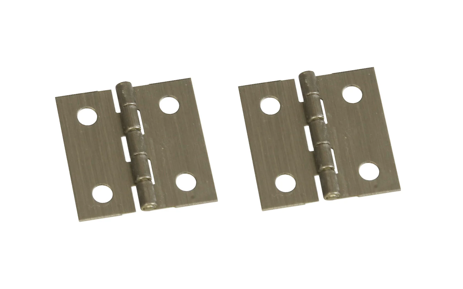 1" x 1" Antique Brass Hinges ~ 2 Pack
