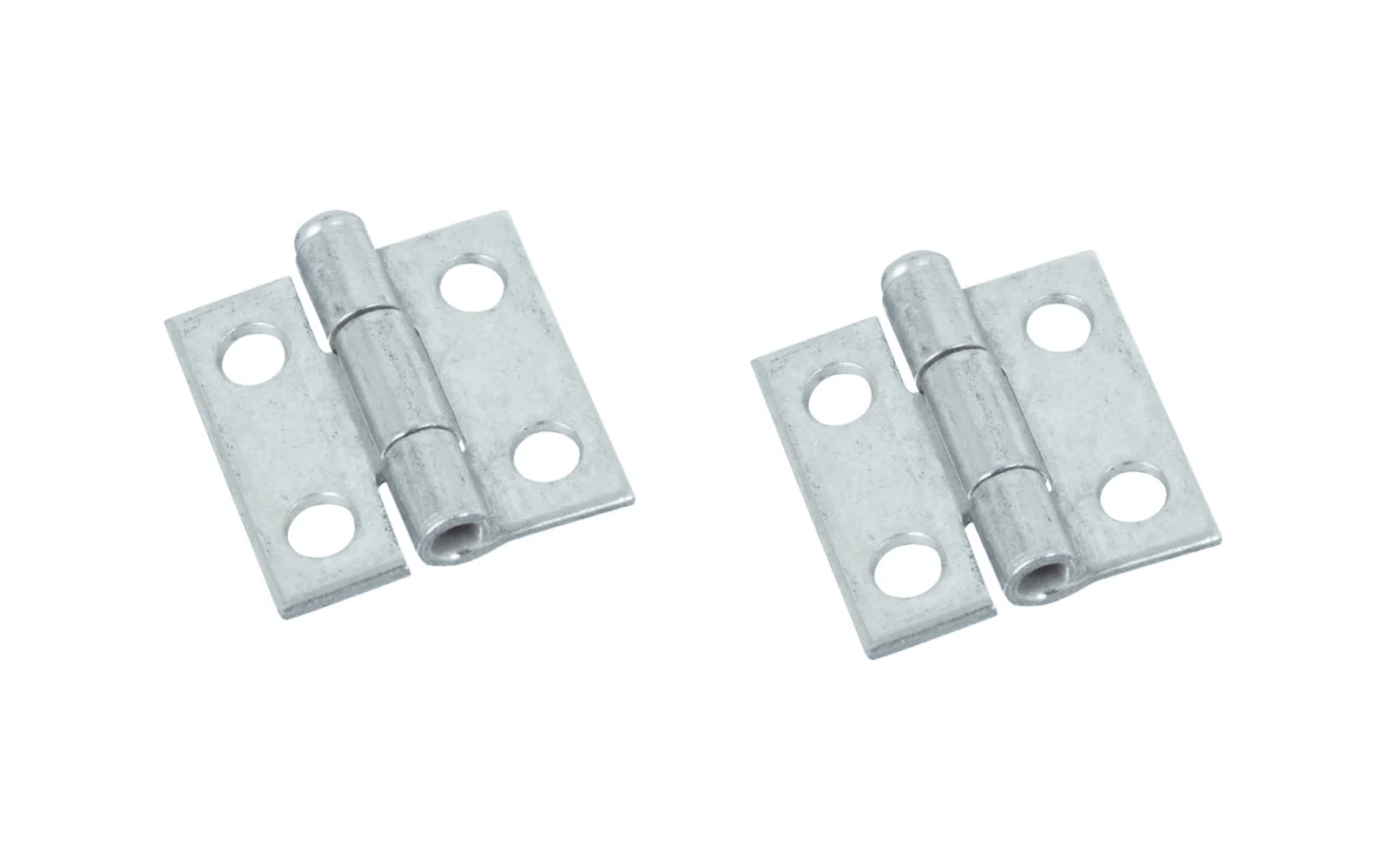 1" Zinc-Plated Loose-Pin Narrow Hinges - 2 Pack