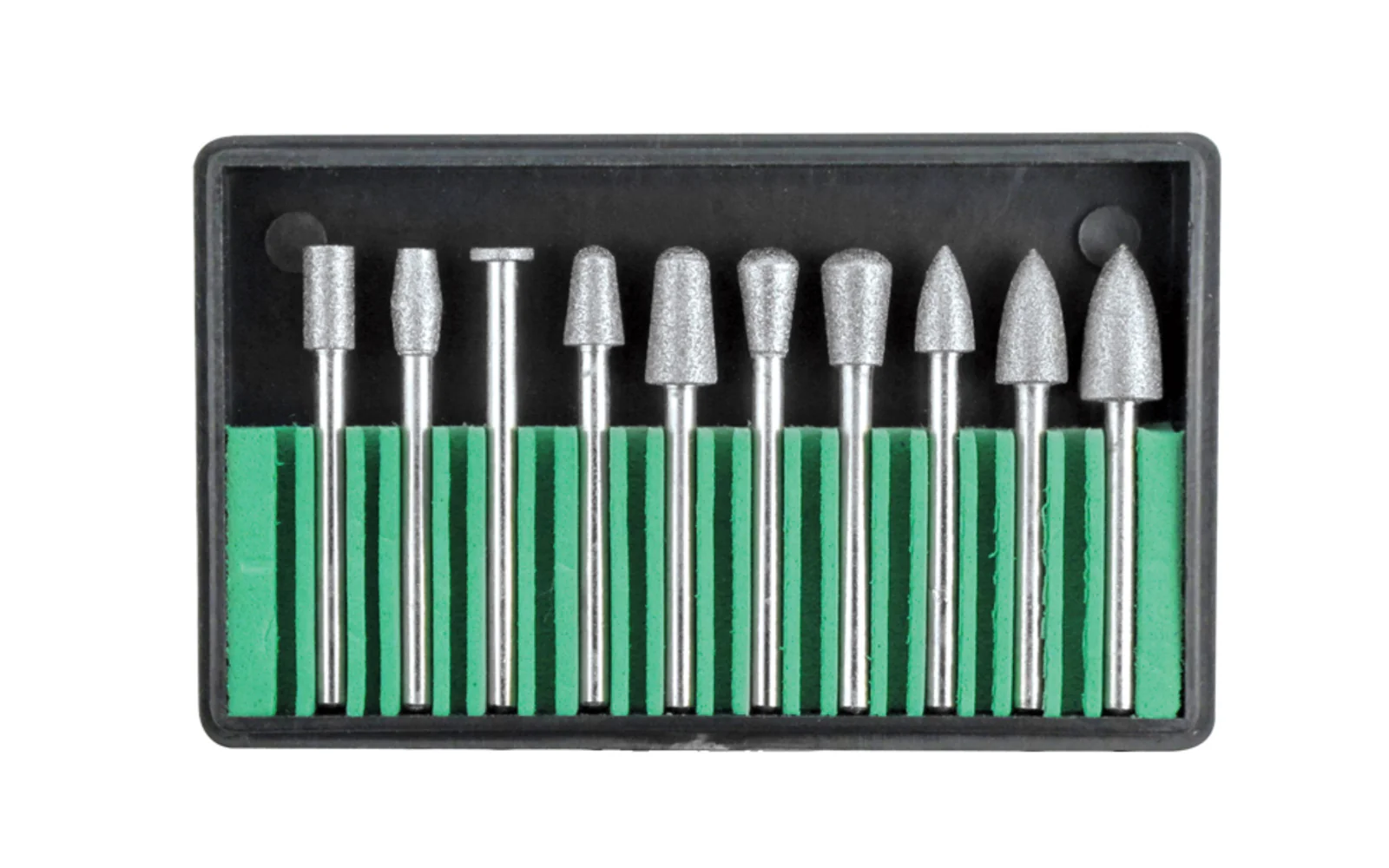 10-PC Diamond Coated Burr Set - 120 grit
