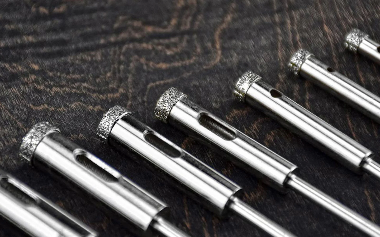 10 PC Diamond-Coated Mini Hole Saw Set - 40 Grit - Image 2