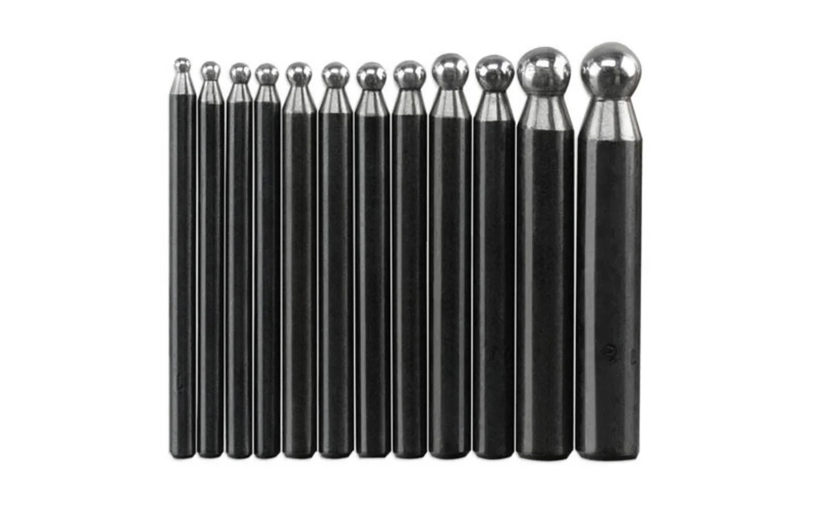 12-PC Polished Stainless Steel Dapping Punch Set