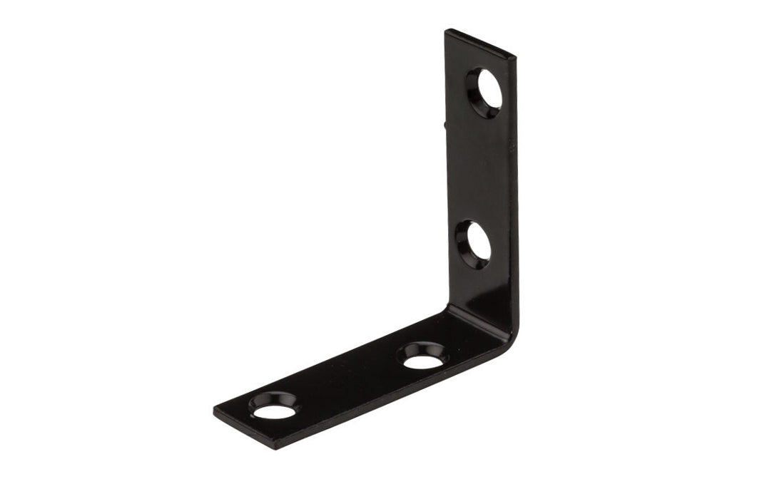2" x 5/8" Black Finish Corner Brace