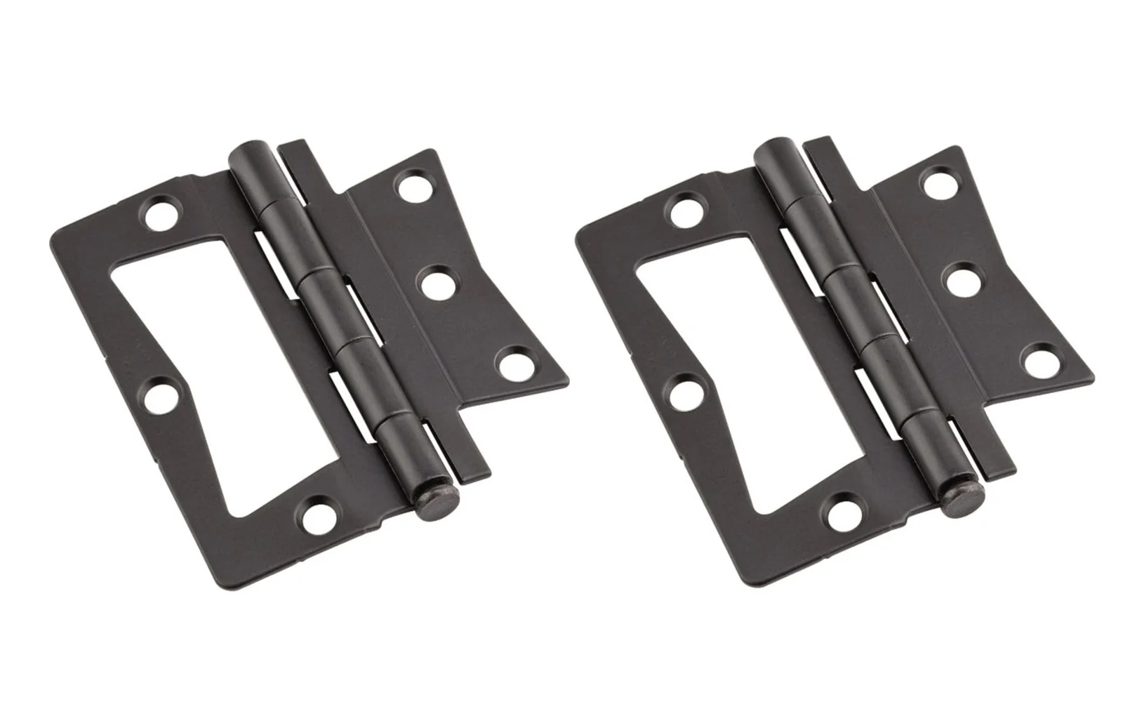 3-1/2" Oil Rubbed Bronze Surface Mount Hinges - 2 Pack