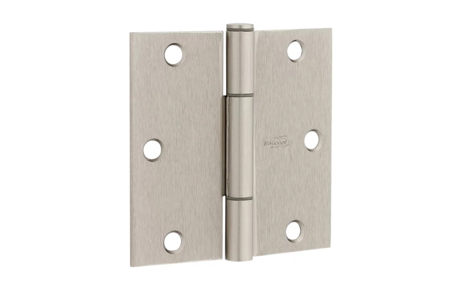 3-1/2" Satin Nickel "Squeak Guard" Door Hinges - 3 Pack - Image 3