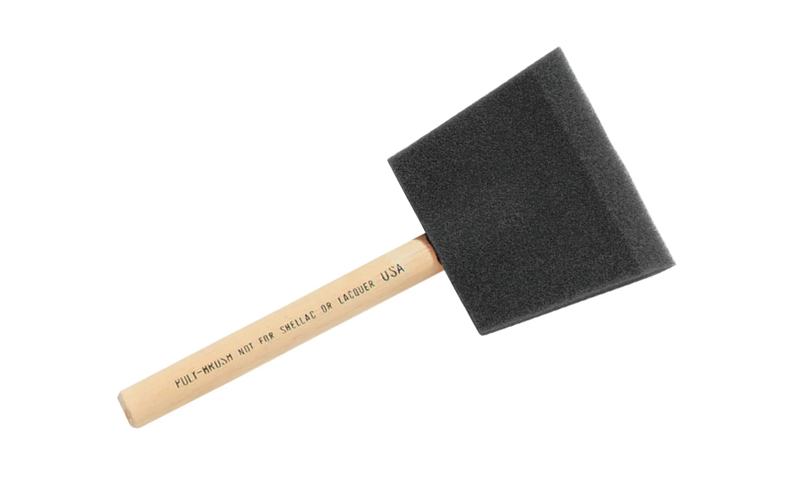 3" Poly Foam Brush with Wood Handle