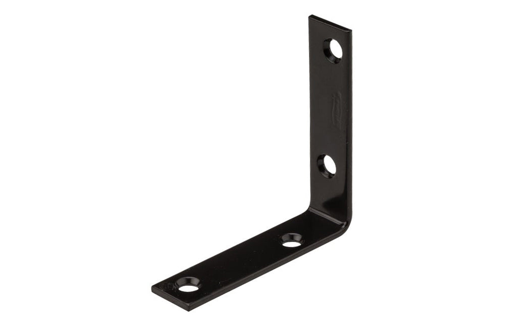 3" x 3/4" Black Finish Corner Brace