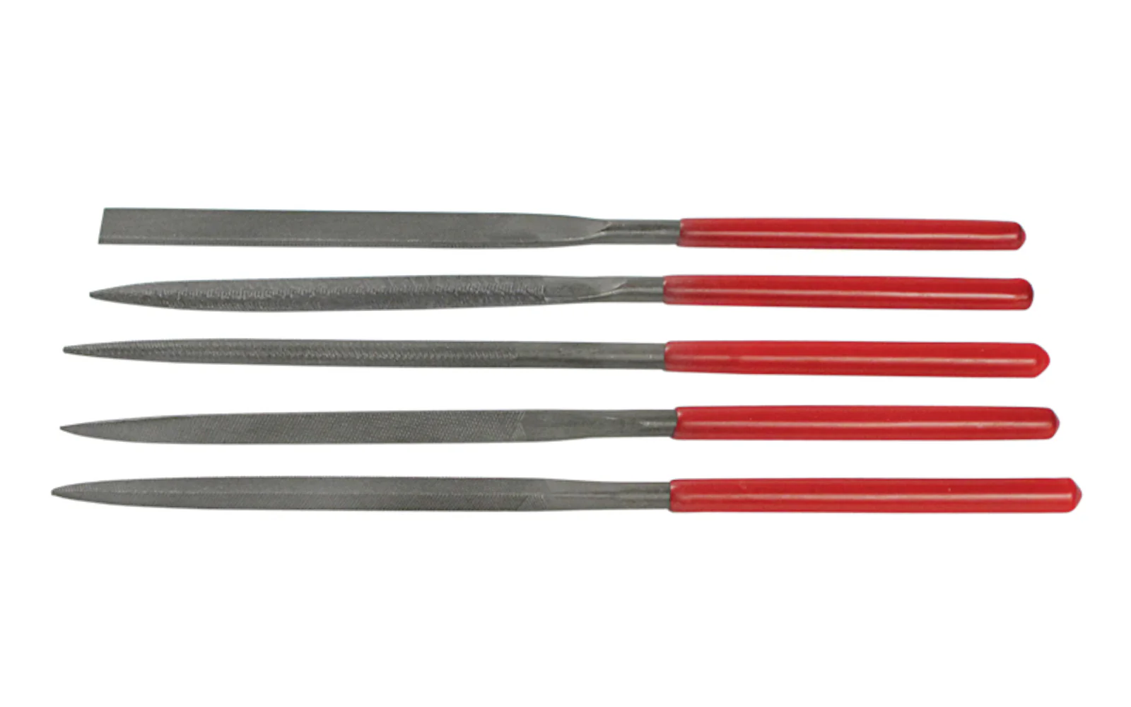 5-PC Medium Cut Needle File Set - 5 mm x 180 mm - Image 2