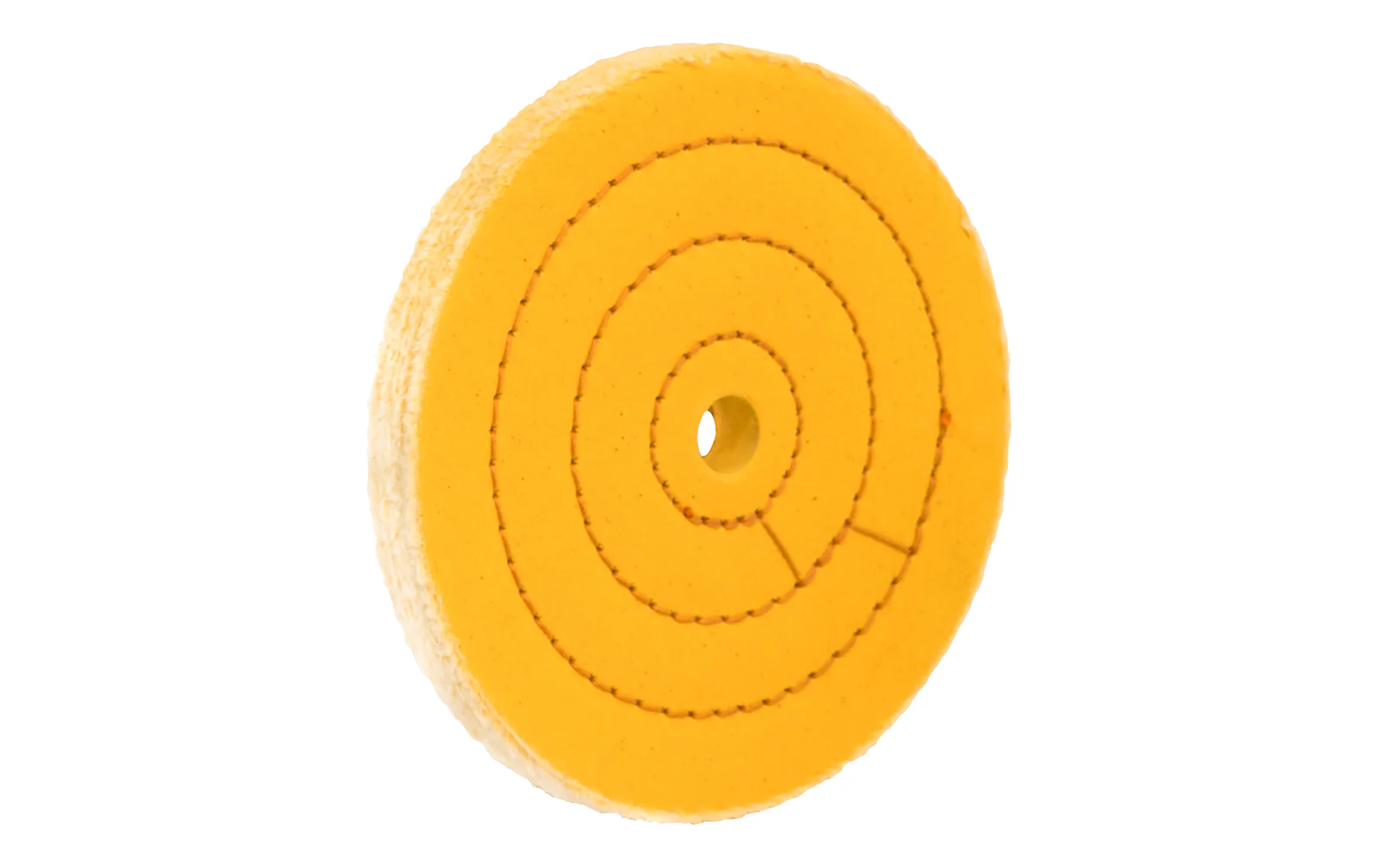6" Treated Yellow Cushion Buffing Wheel ~ 1/2" Thick