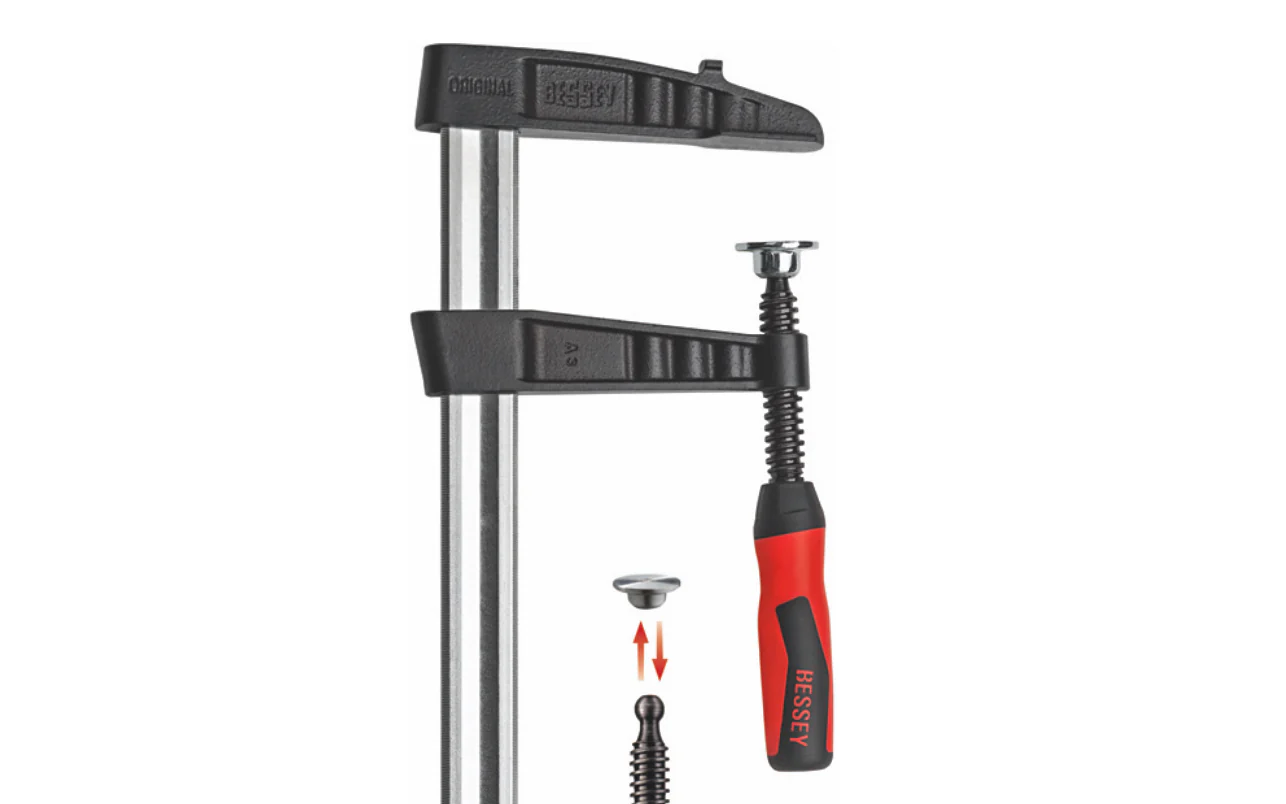 Bessey 24" Heavy-Duty Steel Bar Clamp with 2K Handle ~ TGK4.524+2K - Image 3