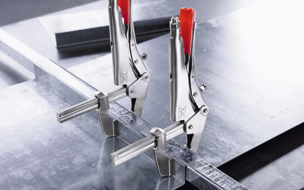 Bessey 8" "SuperGrips" Grip Plier Clamp with Profiled Rail ~ SG8 - Image 2