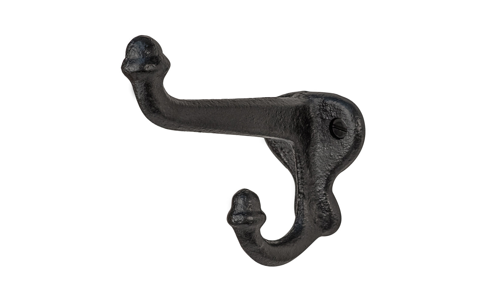 Black Cast Iron Vintage "Schoolhouse" Acorn Hook