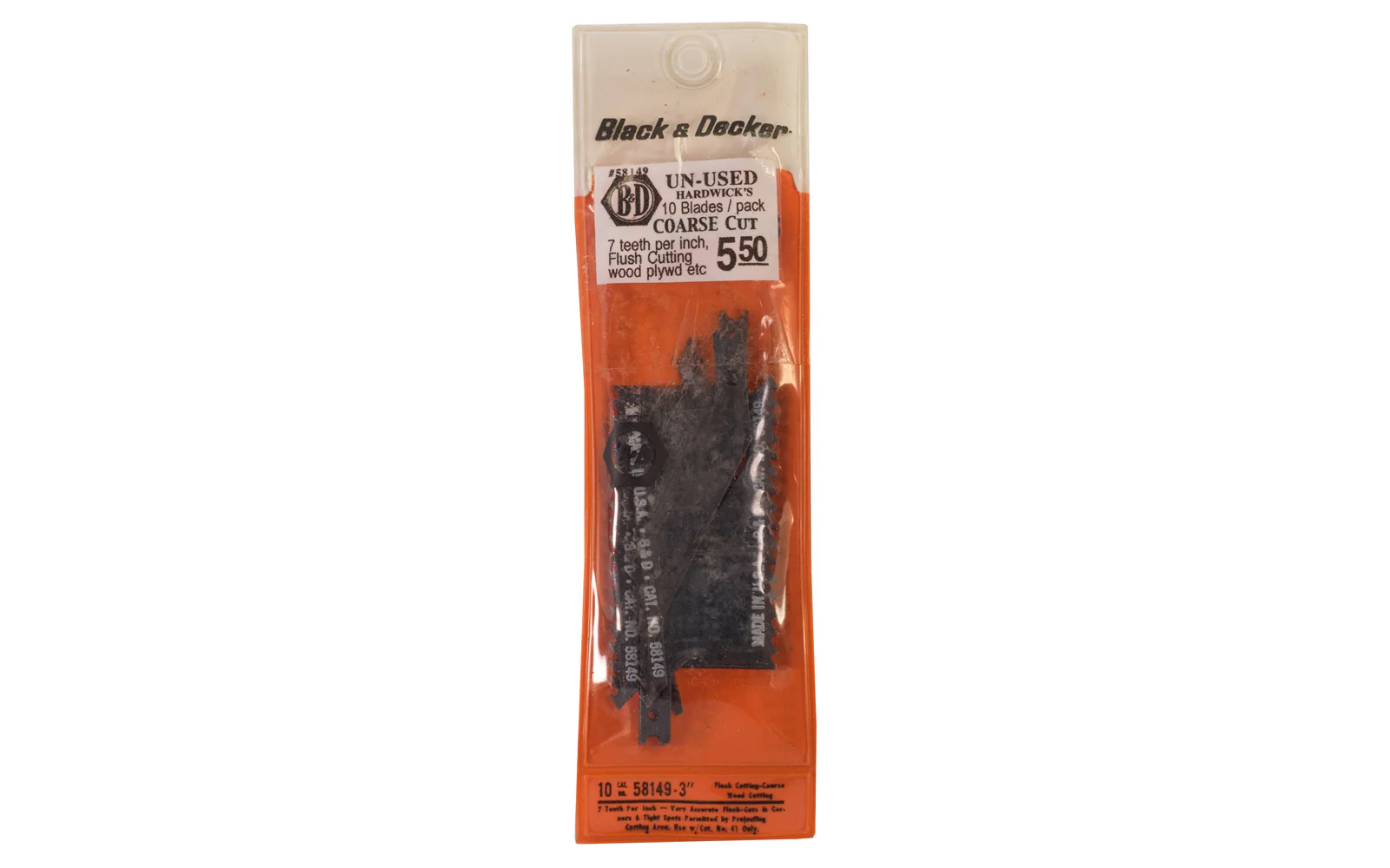 Black & Decker 7 TPI Jig Saw Blades, Coarse - 10 PK