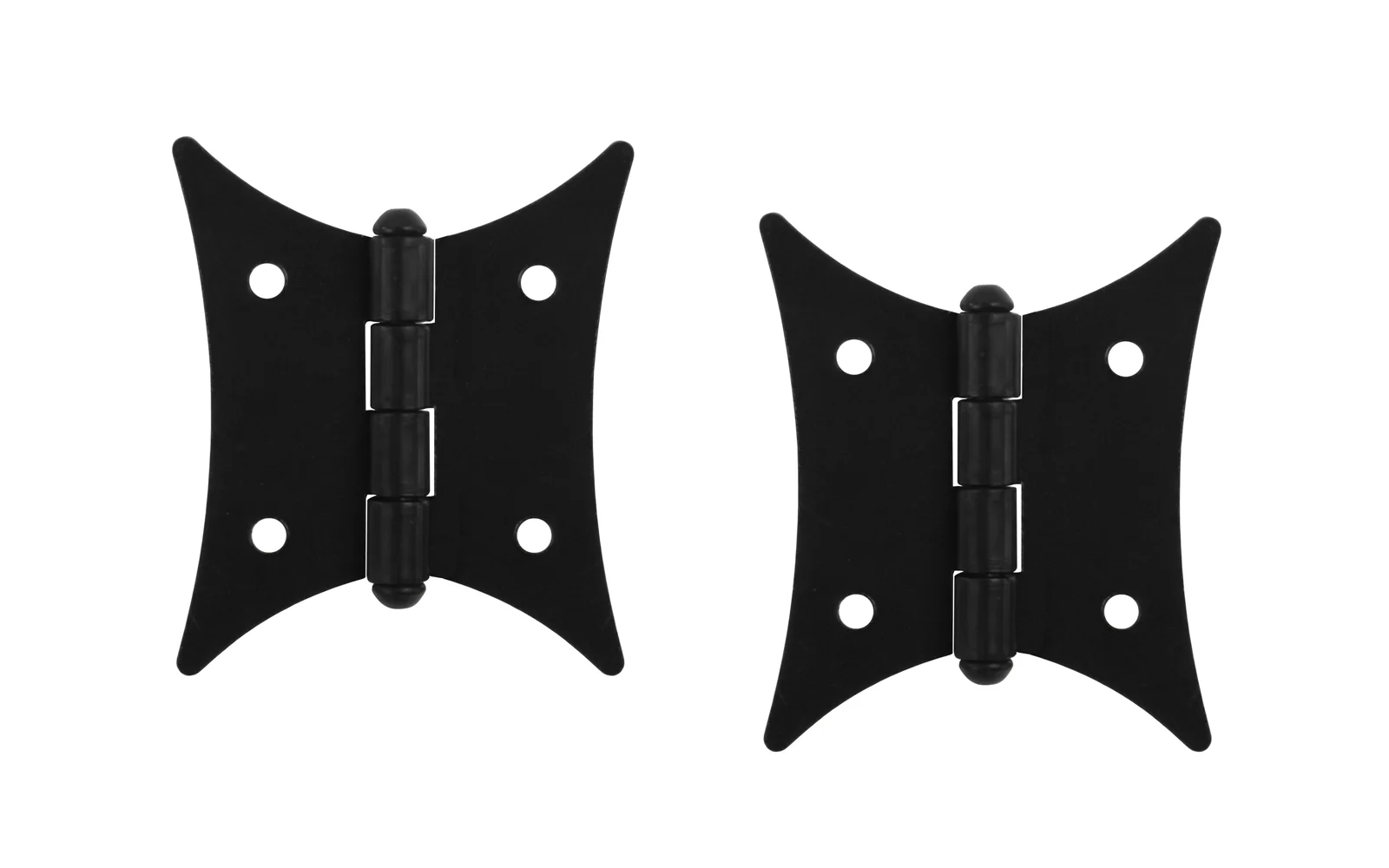 Black Finish Butterfly Cabinet Hinges ~ 2-3/8" x 2"