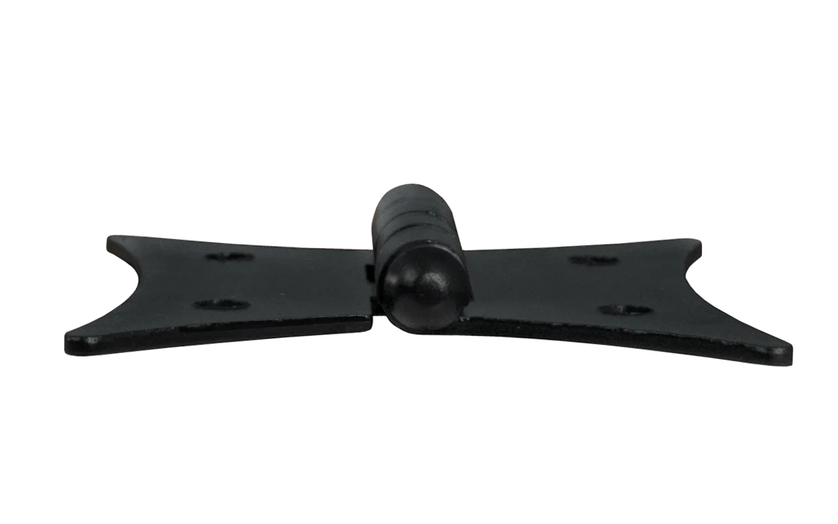 Black Finish Butterfly Cabinet Hinges ~ 2-3/8" x 2" - Image 2