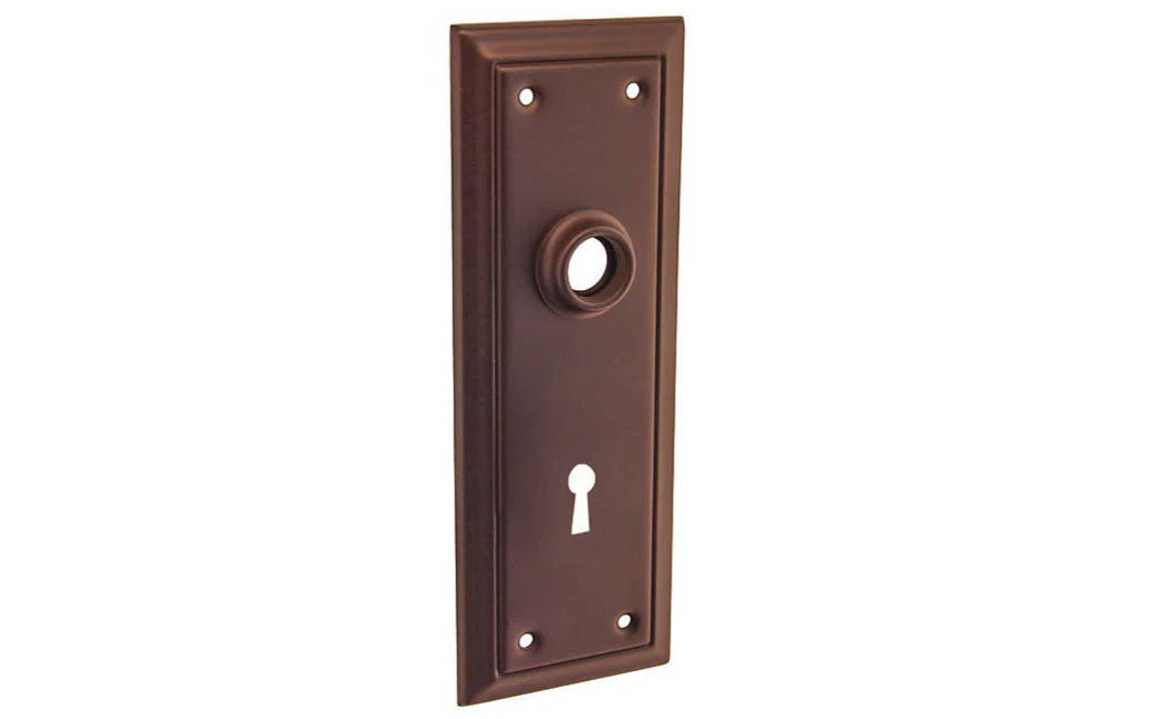 Brass Escutcheon Door Plate with Keyhole - Image 4