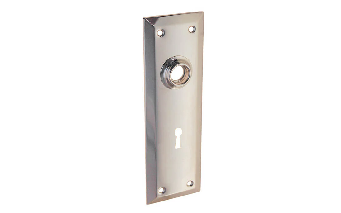 Brass Escutcheon Door Plate with Keyhole - Image 4