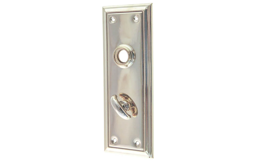 Brass Escutcheon Door Plate with Thumbturn - Image 4