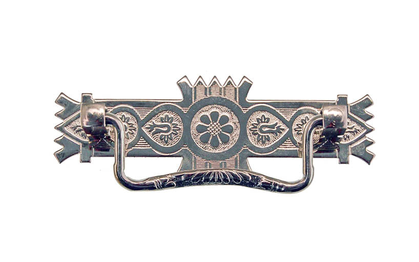 Brass Eastlake Drop Pull ~ 3" On Centers