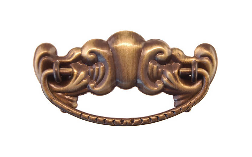 Brass Victorian Drop Pull ~ 3" On Centers