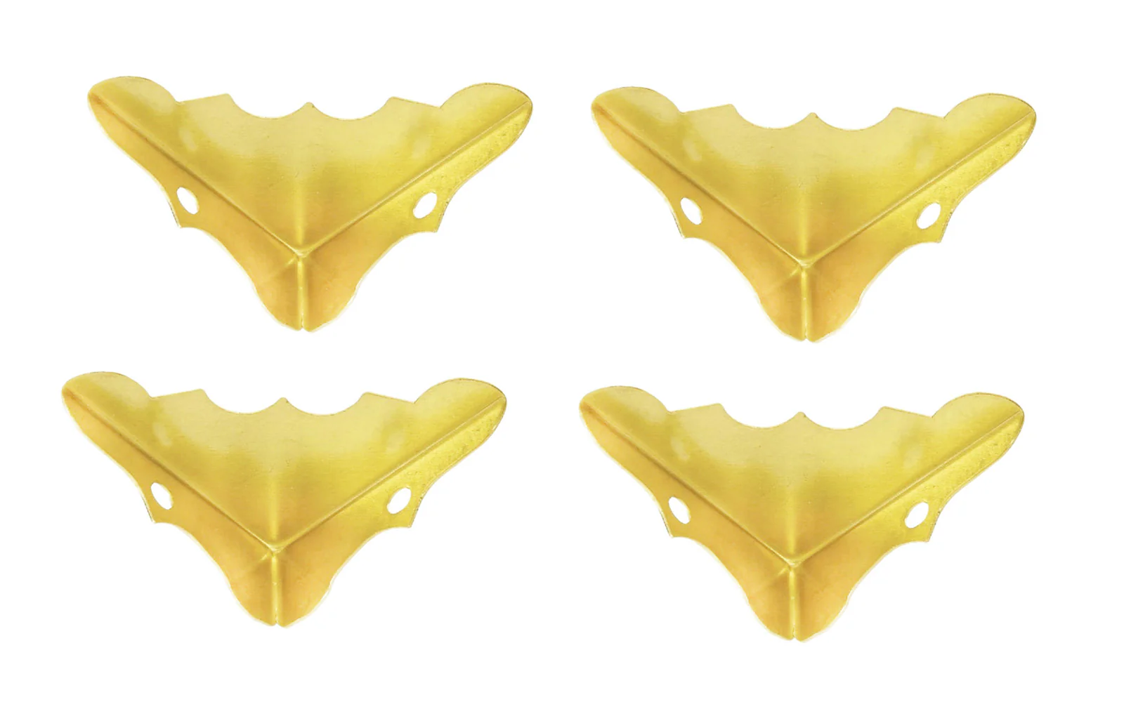Bright Brass Decorative Corners - 4 Pack