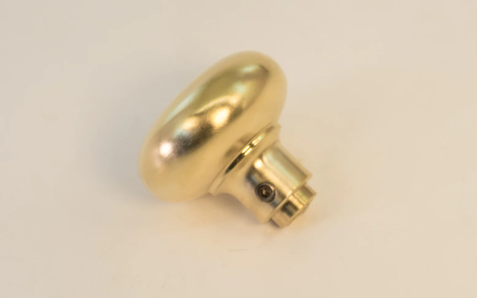 Brushed Brass Solid Brass Core Doorknob - USED - Image 2