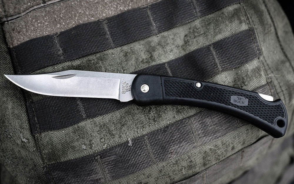 Buck Knives 110 Folding Hunter LT Knife & Sheath - Image 6