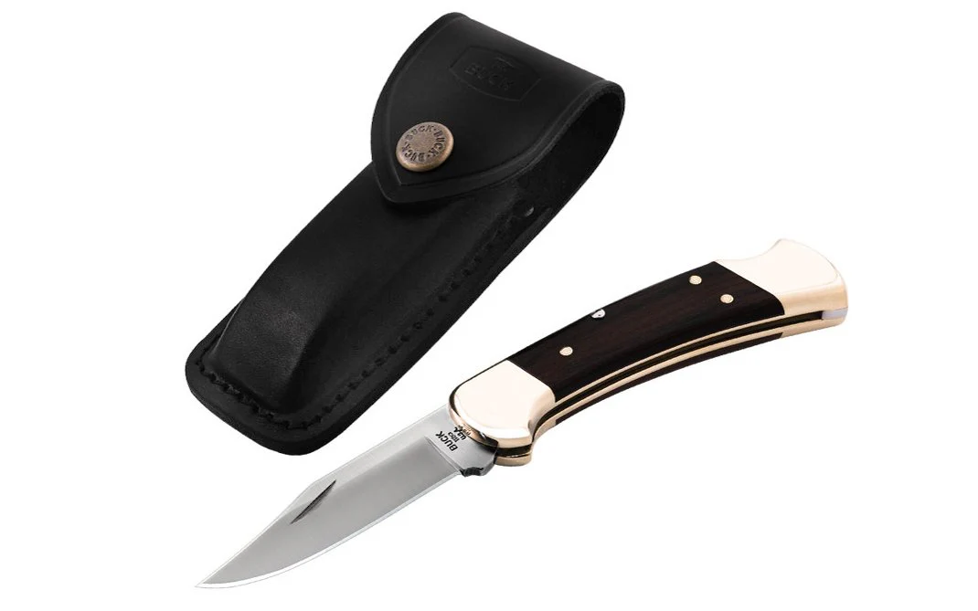 Buck Knives 112 Folding Ranger Knife & Leather Sheath - Image 2