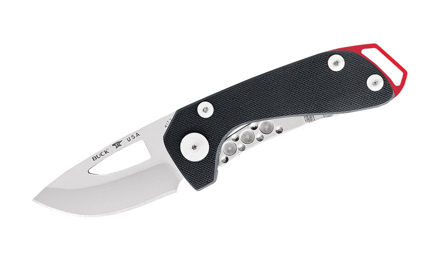 Buck Knives 417 Budgie Folding Knife with Black Textured Handle