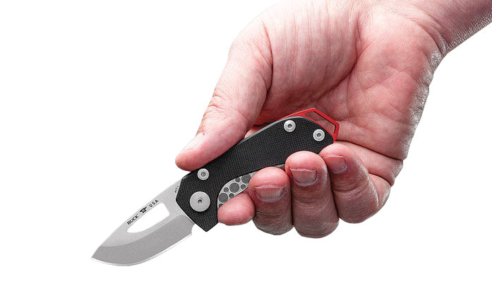 Buck Knives 417 Budgie Folding Knife with Black Textured Handle - Image 6