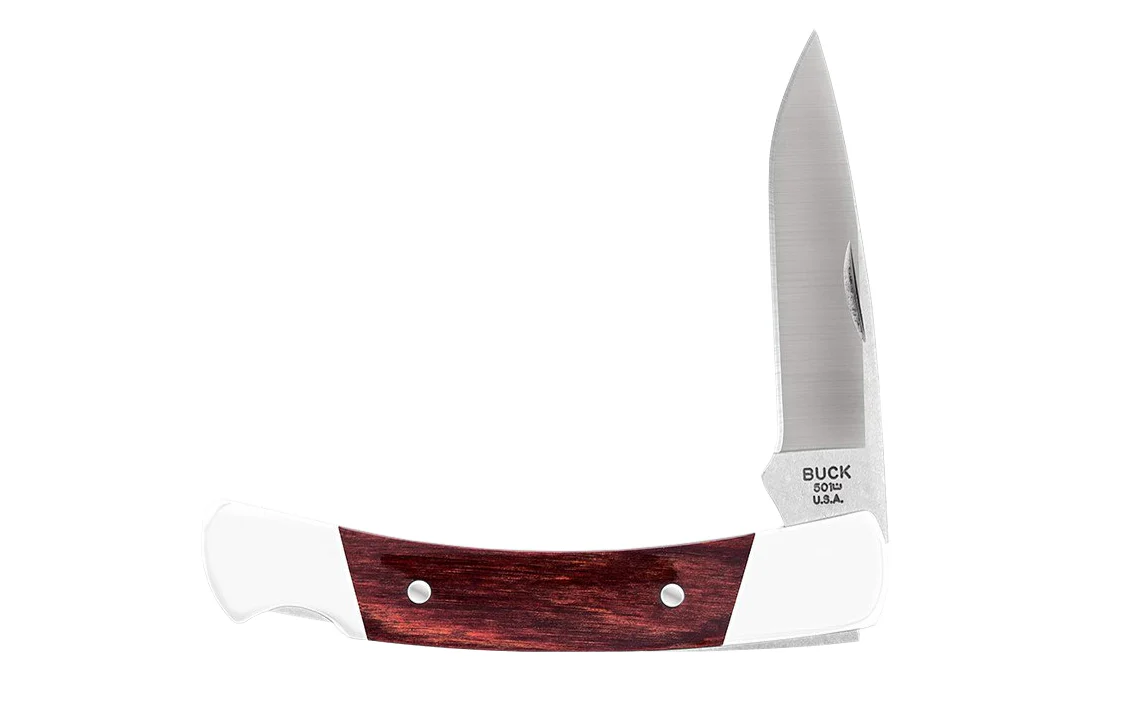 Buck Knives 501 Squire Pocket Folding Knife & Leather Sheath - Image 2