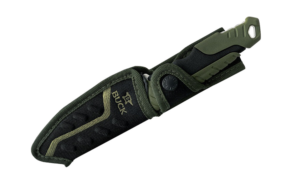 Buck Knives 656 Pursuit, Large Fixed Blade Knife - Green - Image 4