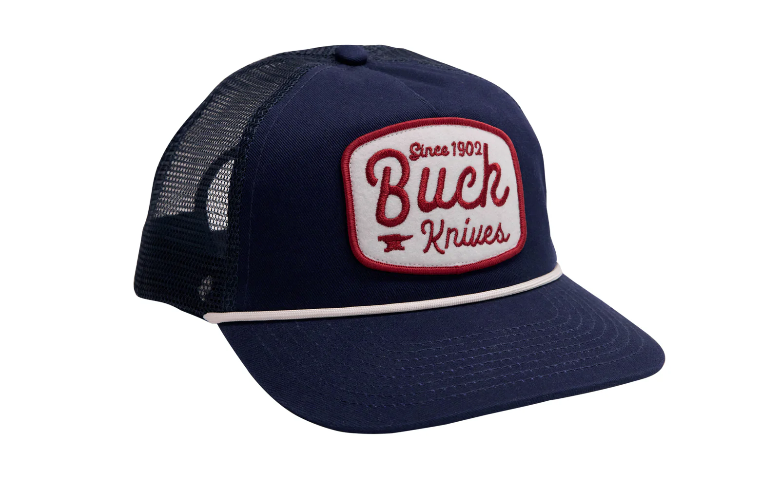 Buck Knives Navy Hat 'Rounded Felt Patch'