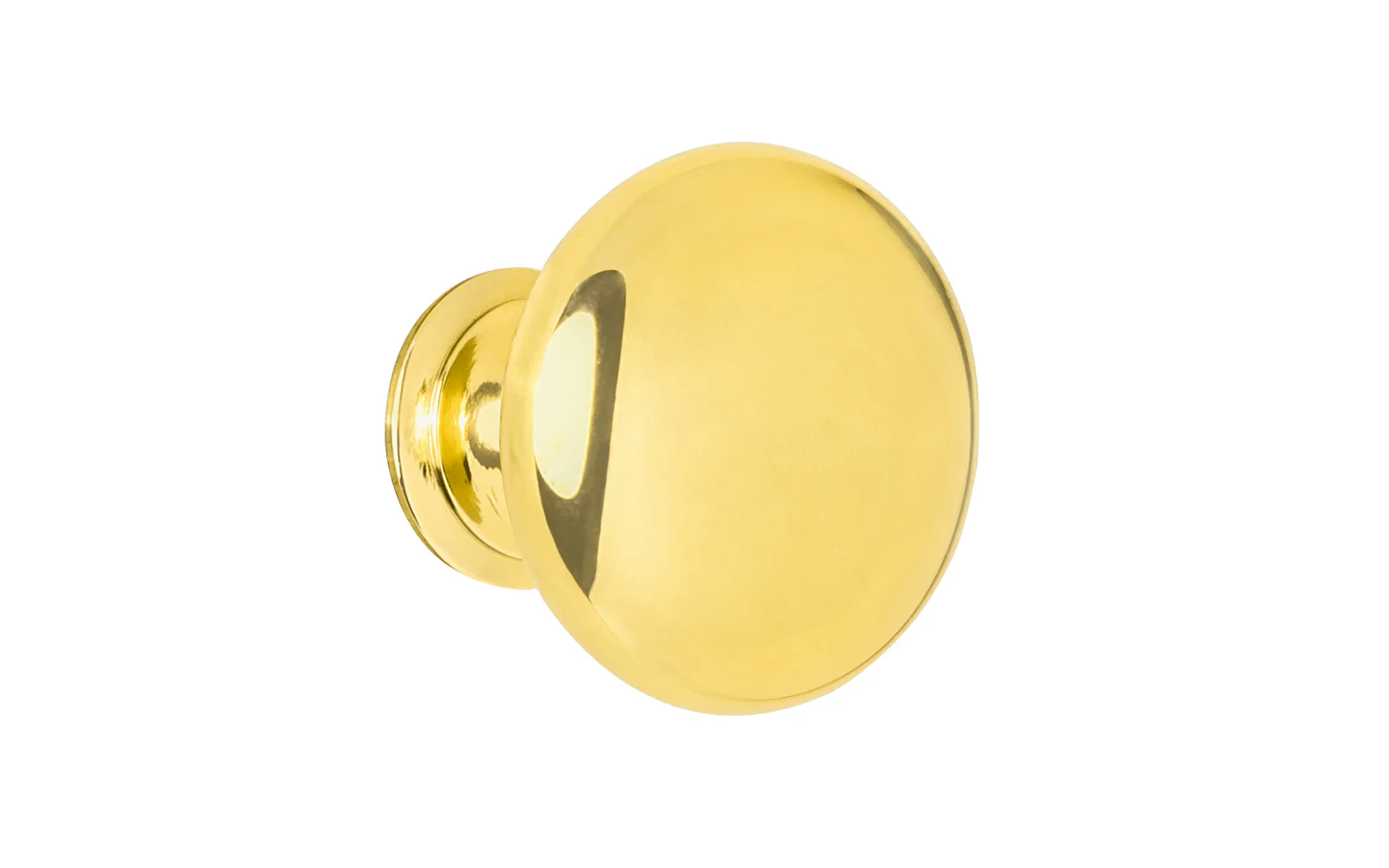 Classic Brass Cabinet Knob ~ Lacquered Brass Finish