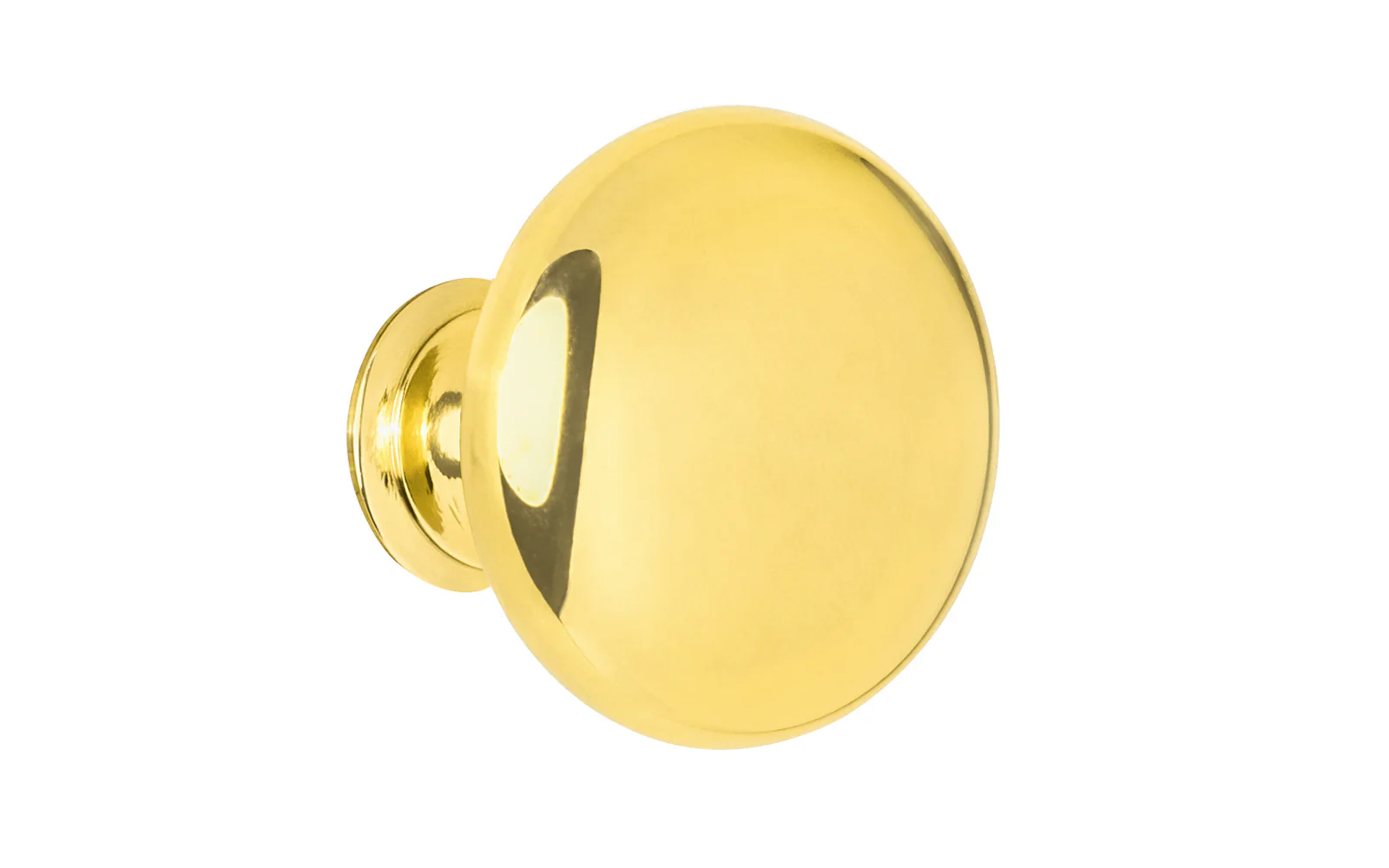 Classic Brass Cabinet Knob ~ Lacquered Brass Finish - Image 3