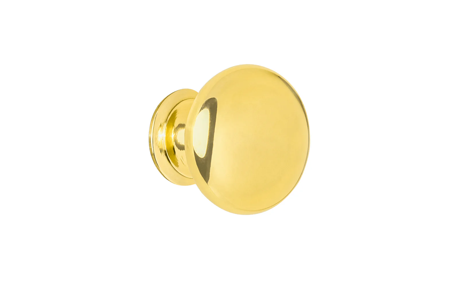 Classic Brass Cabinet Knob ~ Lacquered Brass Finish - Image 4