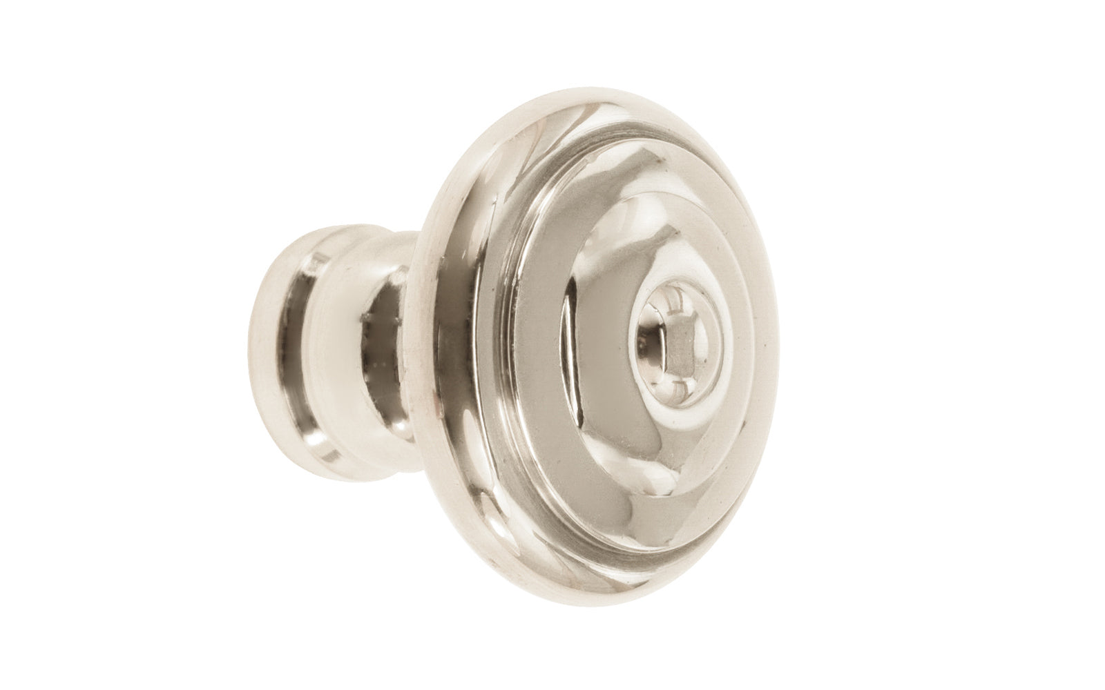 Solid Brass Mid-Century Style Cabinet Knob ~ 1-1/4" Diameter - Image 3