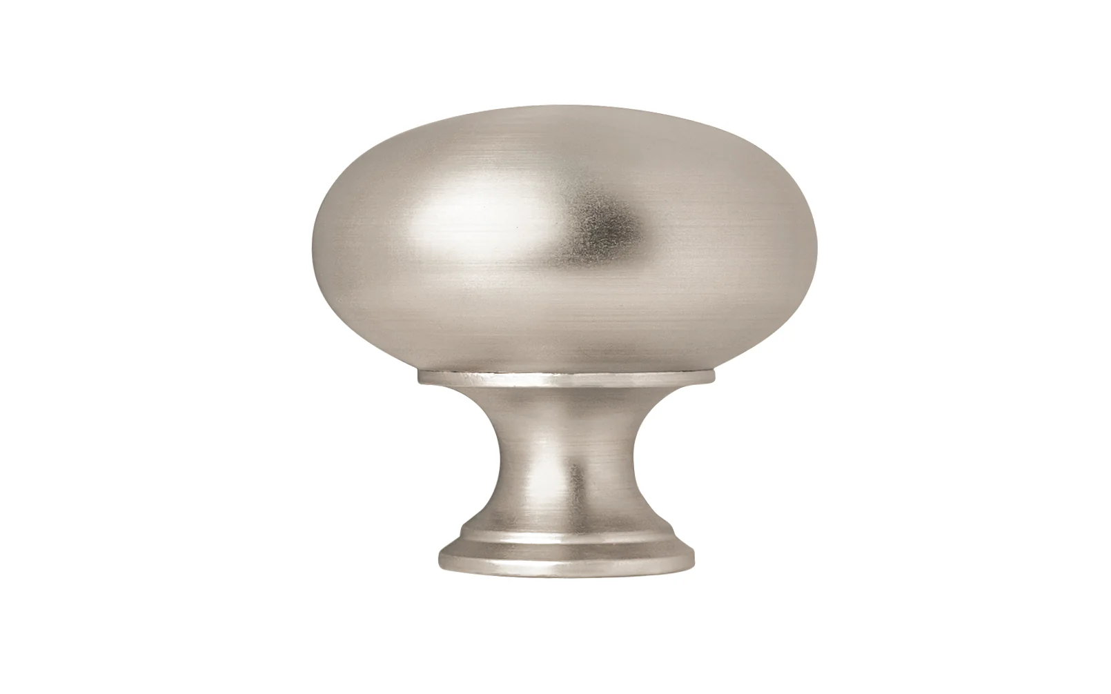 Classic Brass Cabinet Knob ~ Brushed Nickel Finish - Image 2
