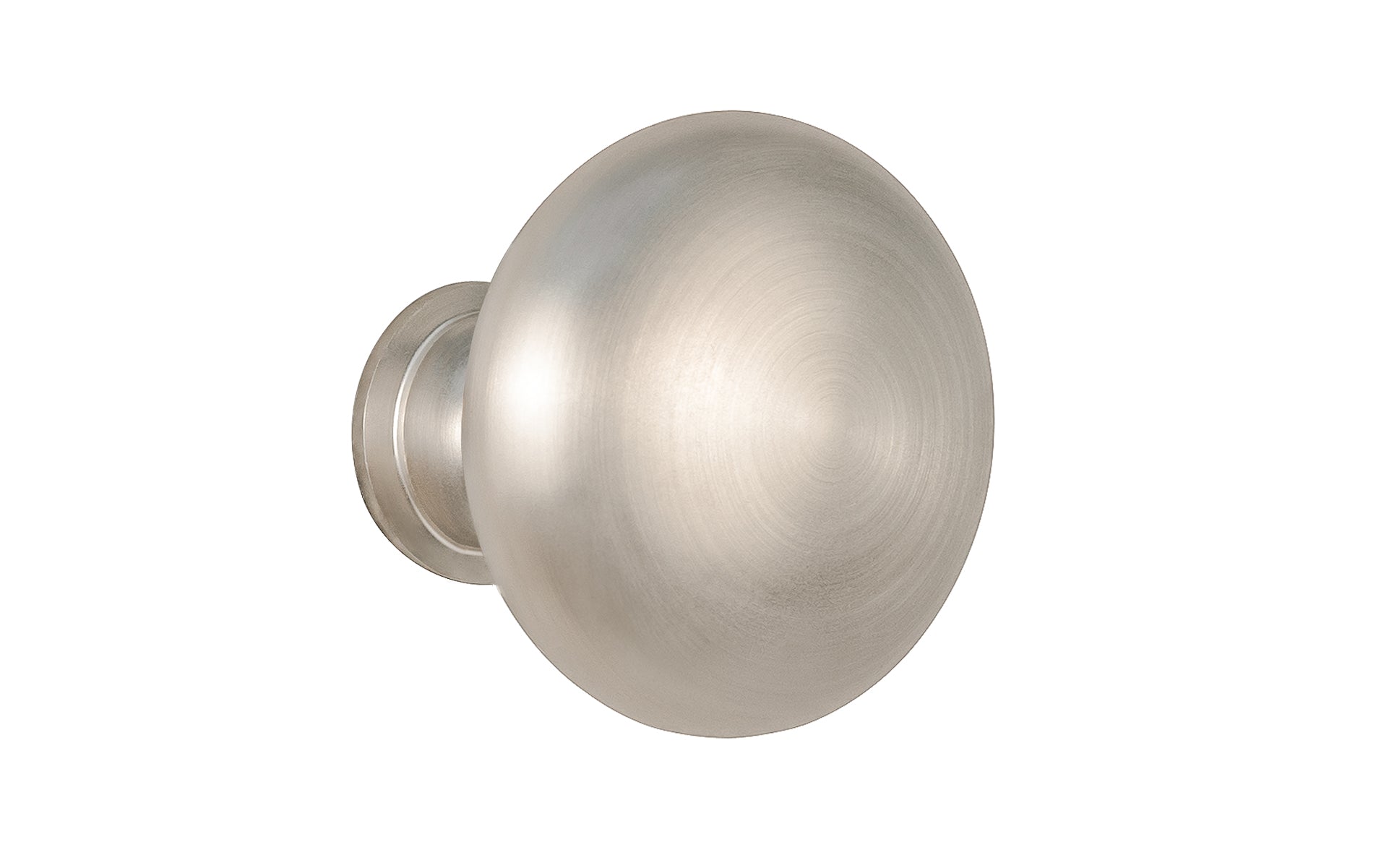 Classic Brass Cabinet Knob ~ Brushed Nickel Finish - Image 3