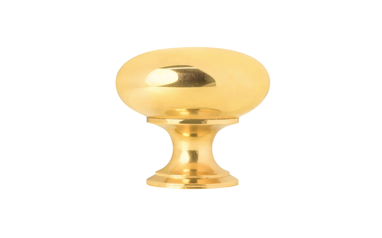 Classic Brass Cabinet Knob ~ Unlacquered Brass - Image 2