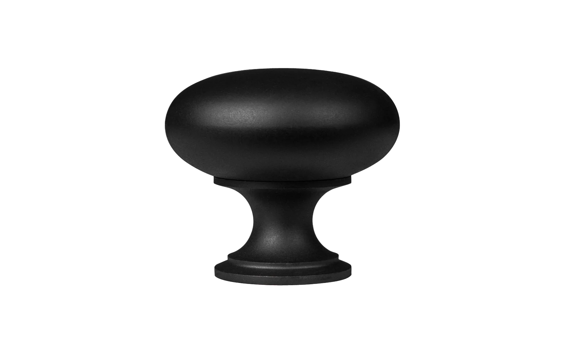 Classic Brass Cabinet Knob ~ Satin Black Finish - Image 2
