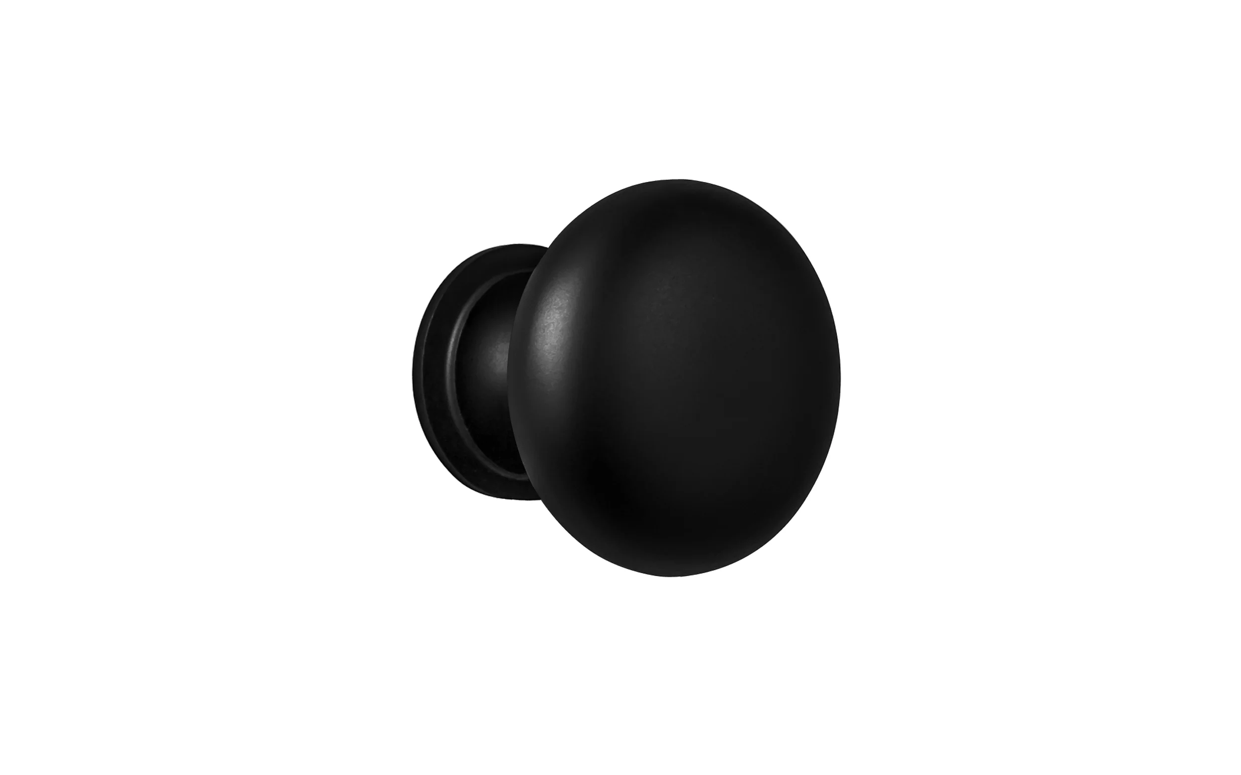 Classic Brass Cabinet Knob ~ Satin Black Finish - Image 4