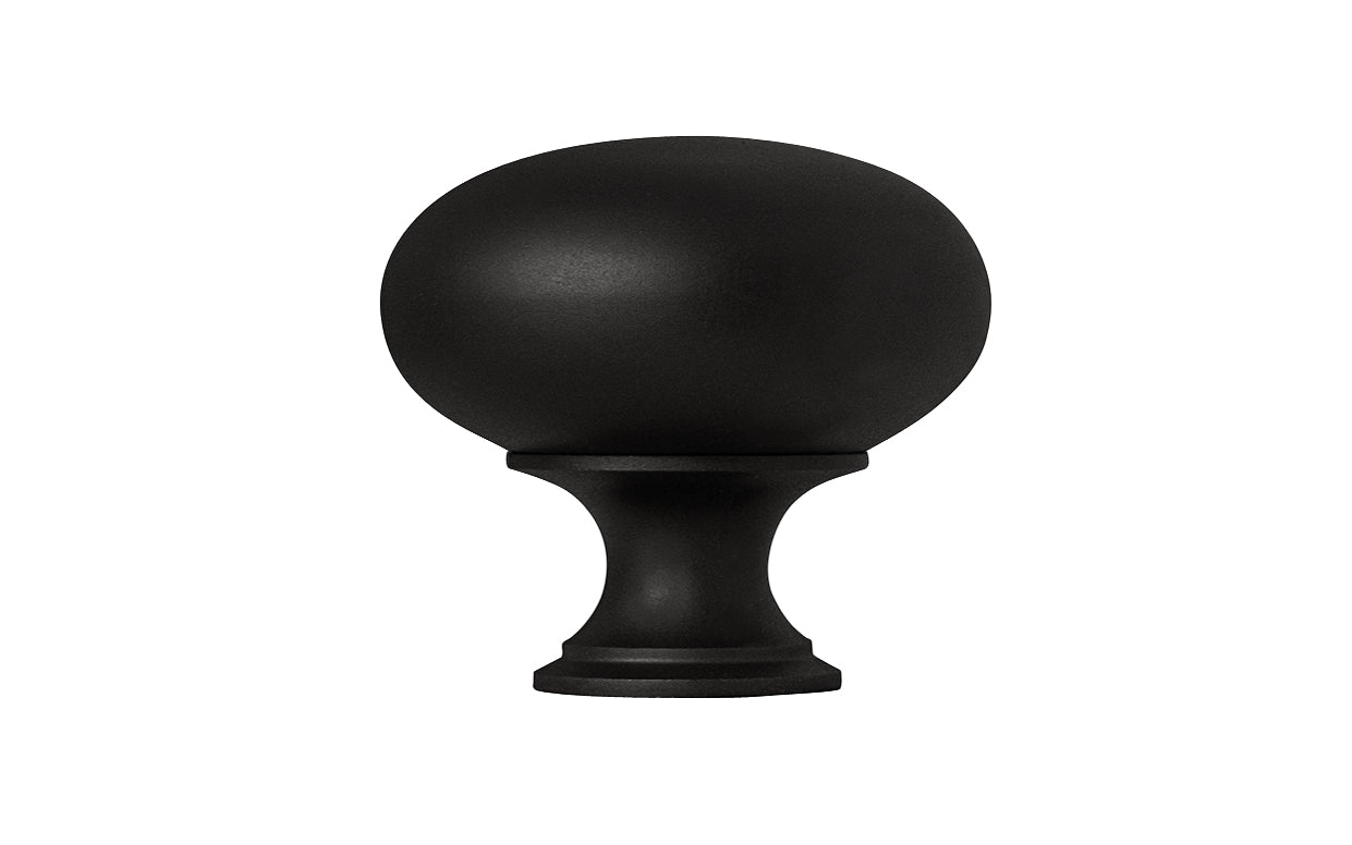 Classic Brass Cabinet Knob ~ Satin Black Finish - Image 5
