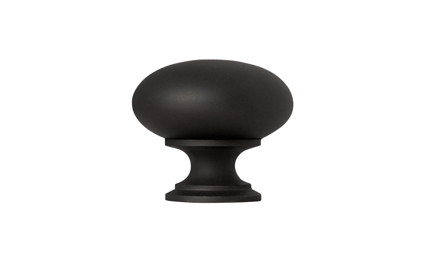 Classic Brass Cabinet Knob ~ Satin Black Finish - Image 6